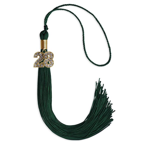 Endea Graduation Hunter Green Graduation Tassel with Gold Date Drop
