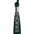thumbnail image 1 of Hunter Green Graduation Tassel with Silver Stacked Date Drop, 1 of 2