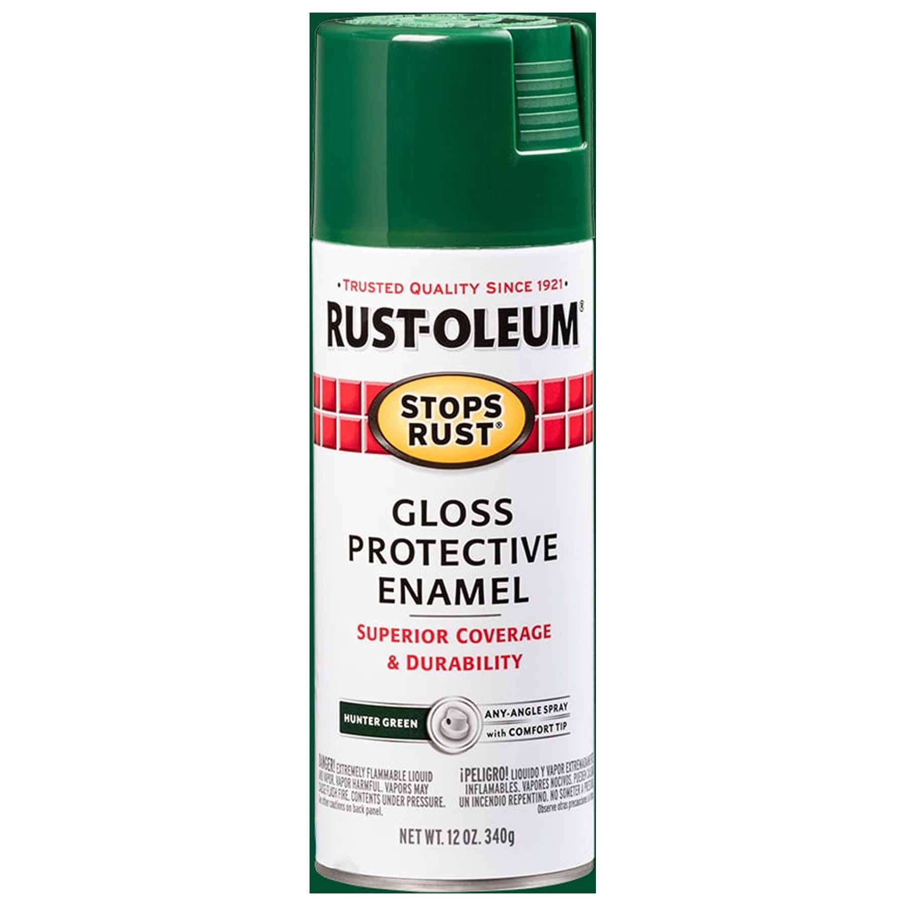 Hunter Green, RustOleum Stops Rust Gloss Protective Enamel Spray Paint