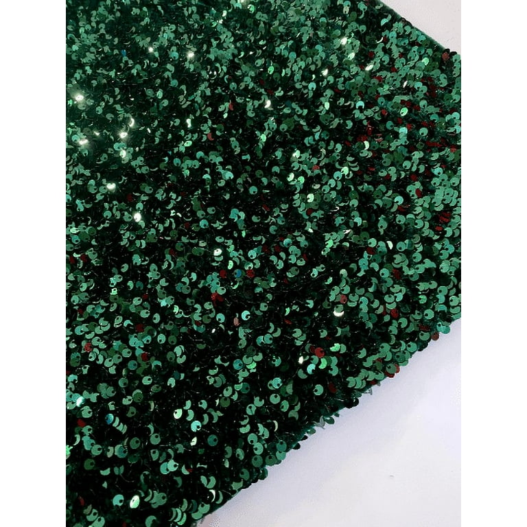 Sage Green Sequin on Velvet – KikiTextiles