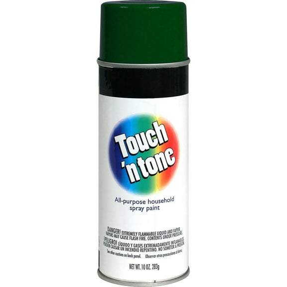 6 Pack, Hunter Green, Touch 'n Tone Gloss General Purpose Spray Paint-55271830, 10 oz