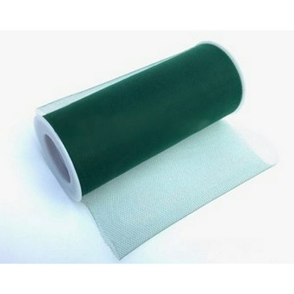 Hunter Green Tulle Fabric - 6 Inches Wide X 25 Yards