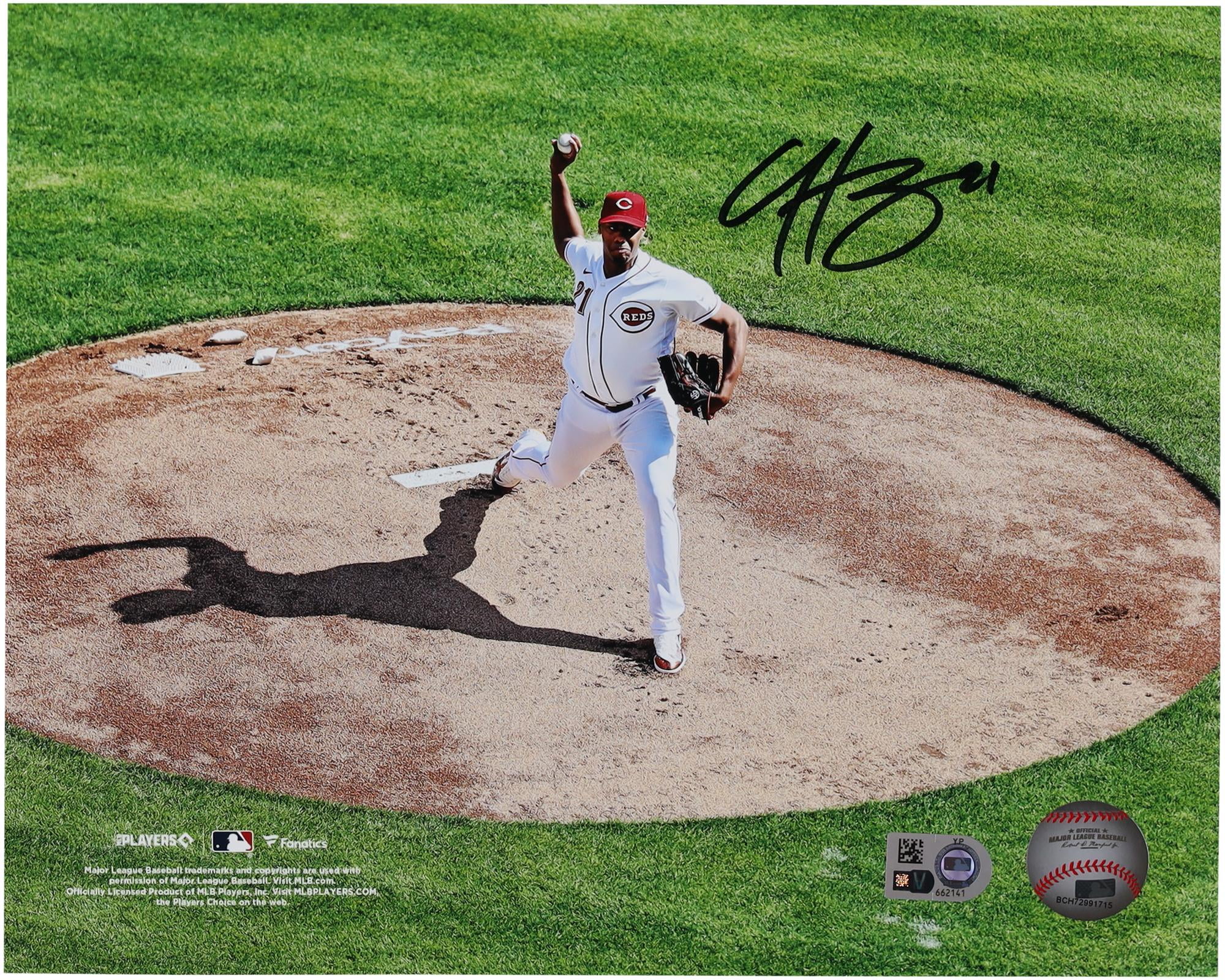 Hunter Greene Cincinnati Reds Autographed 8" x 10" First Pitch Opening Day 2023 Photograph