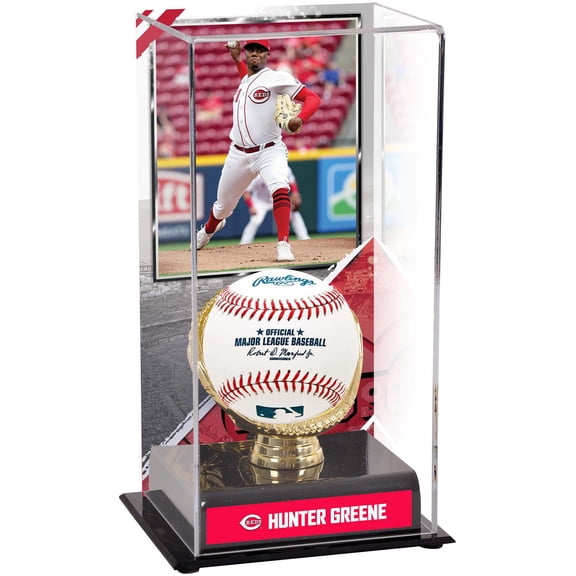 Hunter Greene Cincinnati Reds Gold Glove Display Case with Image