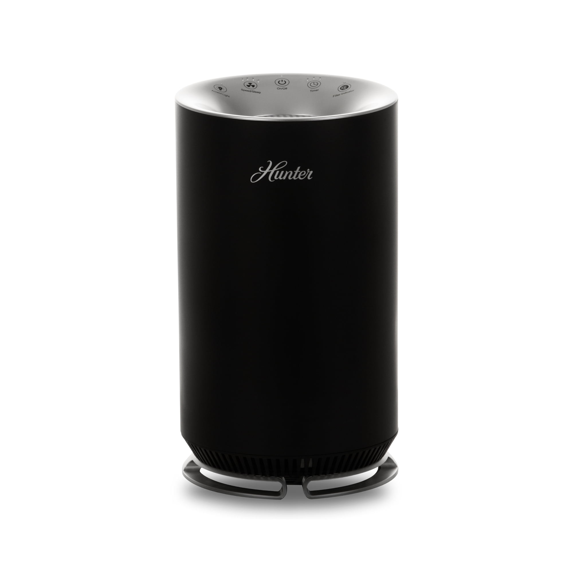 Hunter HP125 AirX EcoSilver HEPA Digital Air Purifier for Small Rooms, Black
