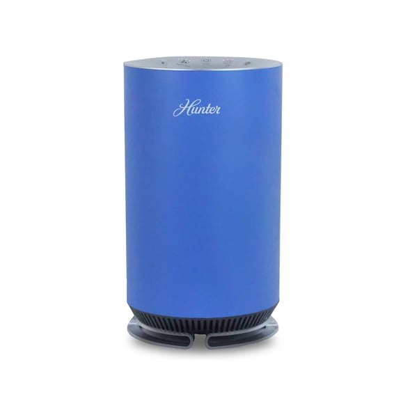 Hunter HP125 AirX EcoSilver HEPA Digital Air Purifier for Small Rooms, Denim Blue