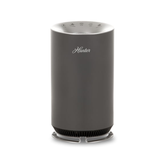Hunter HP125 AirX EcoSilver HEPA Digital Air Purifier for Small Rooms, Graphite