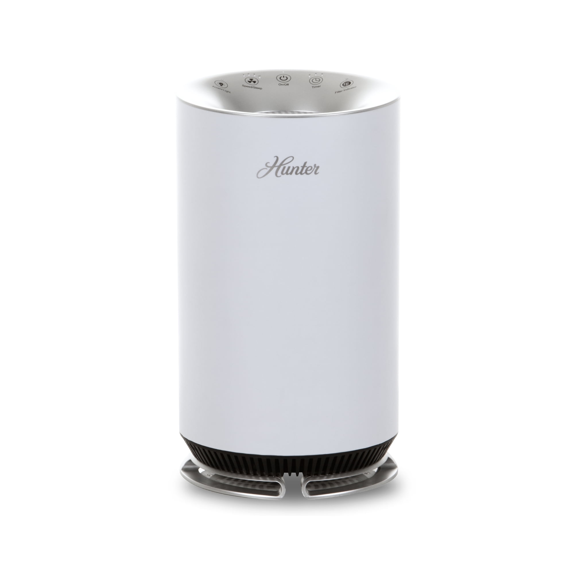 Hunter HP125 AirX EcoSilver HEPA Digital Air Purifier for Small Rooms, White