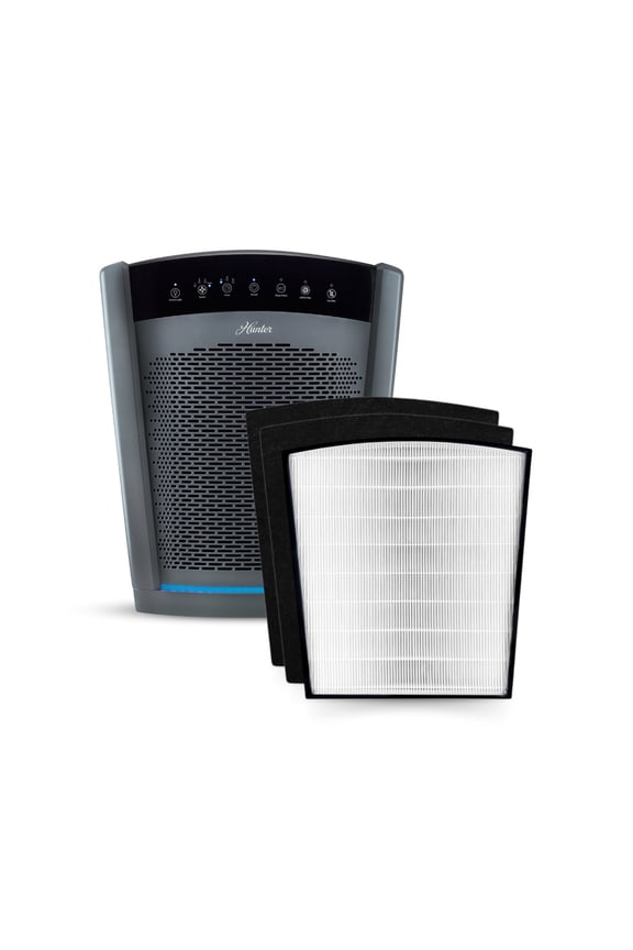 HP800 True HEPA Air Purifier Value Bundle w/Extra Filter, Gray