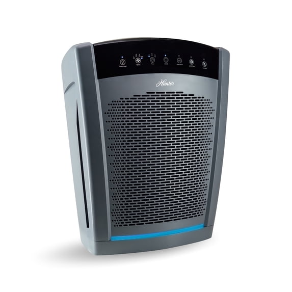 Hunter HP850UV Large Multi-Room Air Purifier with UVC Germicidal Light, Graphite