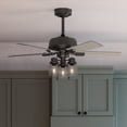thumbnail image 1 of Hunter 44 inch Indoor Ceiling Fan with LED Lights - Ceiling Fan with Pull Chain, For Bedroom, Living Room, or Kitchen, Standard Mount, No Remote, 5 Blades - Hartland 50329, Noble Bronze, 1 of 14