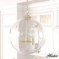 thumbnail image 1 of Hunter - High Oaks 3-light Alturas Gold, Medium Size Pendant Light, Dimmable, Formal Style, Globe Shaped, for Bedrooms, Dining, Living Rooms - 19557, 1 of 7
