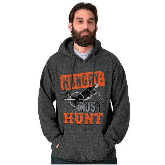 Hunter Hungry Must Hunt Crosshairs Hoodie Sweatshirt Women Men Brisco Brands S