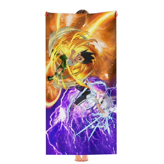 Hunter×Hunter Beach Towel Gift for Boys Teenager 30"x60" Quick Drying Pool Towel