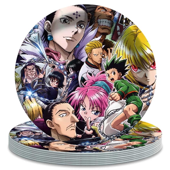 Hunter × Hunter Themed Birthday Disposable Tableware - 7 Inch Paper Plates Party Supply Decorations