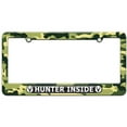 thumbnail image 1 of Hunter Inside, Hunting Deer License Plate Tag Frame, Multiple Colors, 1 of 1