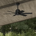 thumbnail image 1 of Hunter - Kennicott Indoor/Outdoor Ceiling Fan, Wall Control, 44-inch, Matte Black, Casual-style, 3-speed WhisperWind Motor, 59613, for Porches, Bathrooms, 1 of 17