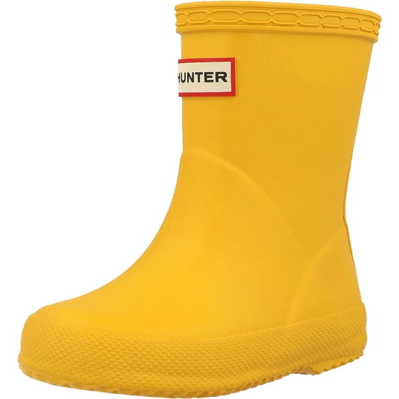 Hunter Kids First Classic Infant Boot In Yellow Size 7F/6M