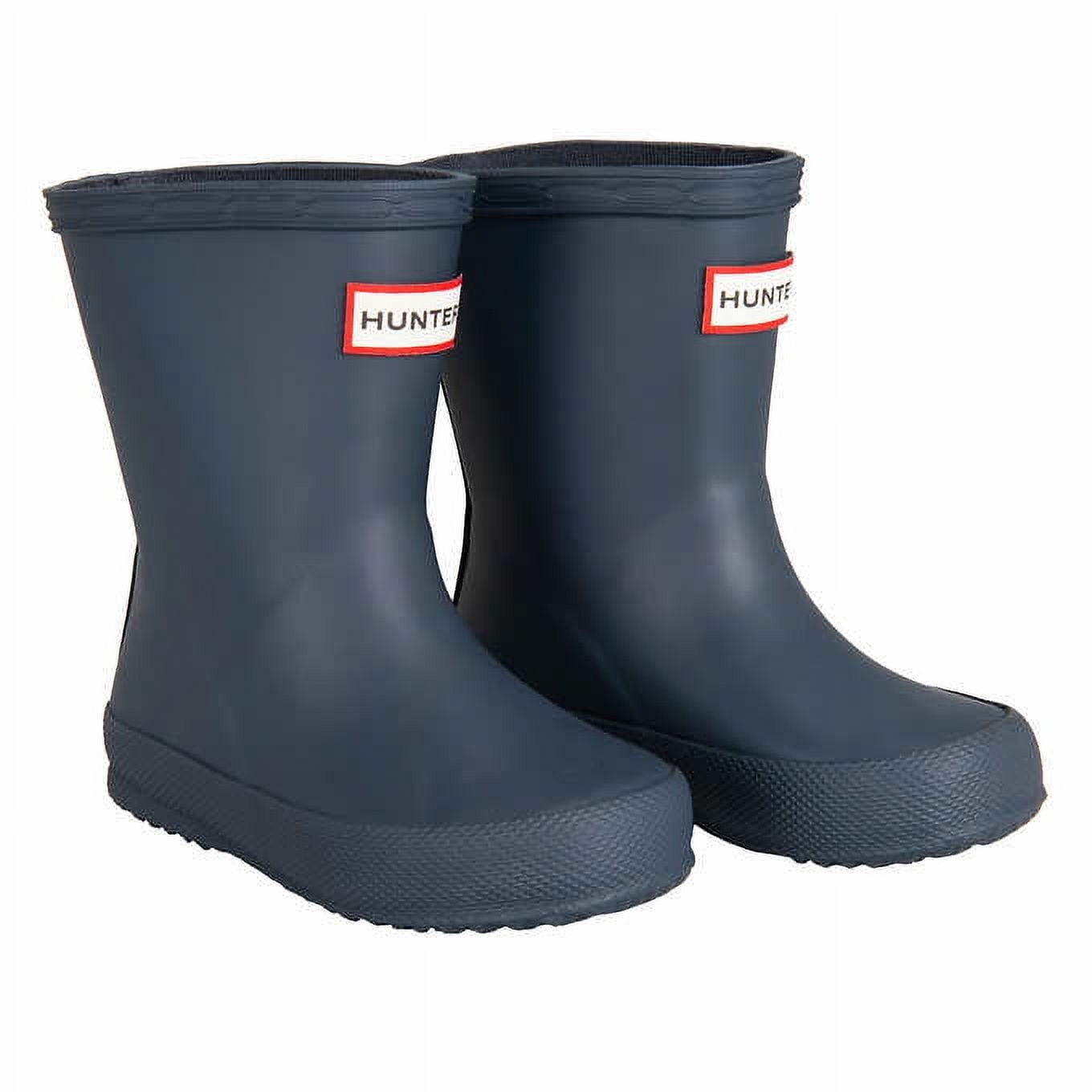 Navy blue matte hunter boots discount