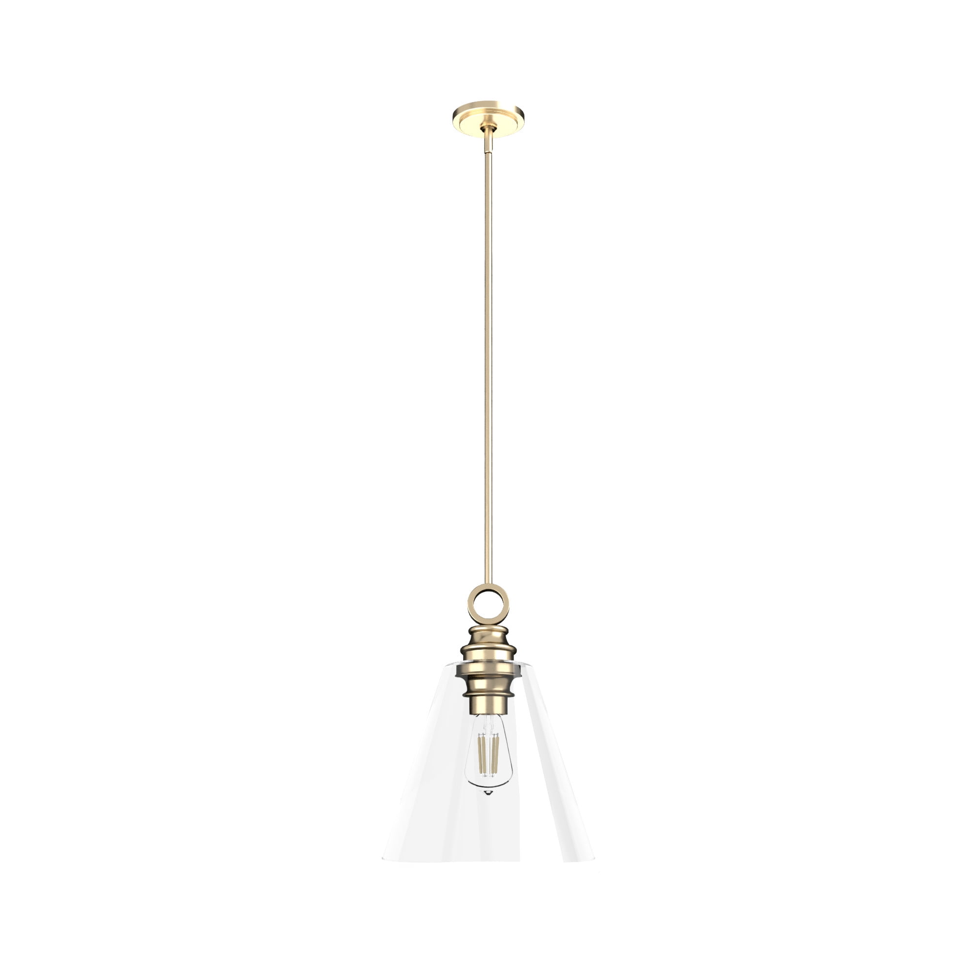 Alturas Gold Large Glass LED Pendant Light