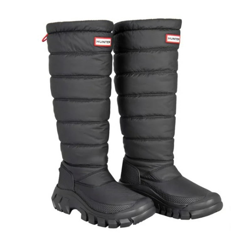 Hunter Ladies' Size 8 Intrepid Tall Snow Boots, Black, New in Box