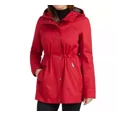 thumbnail image 1 of Hunter Ladies' Water-Resistant Cotton Smock Jacket ,Color Red , Size Medium, 1 of 2