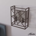 thumbnail image 1 of Hunter - Langwood 2-light Onyx Bengal, Medium Size Sconce Light, Dimmable, Rustic Style, for Bedrooms, Dining, Living Rooms - 19335, 1 of 8