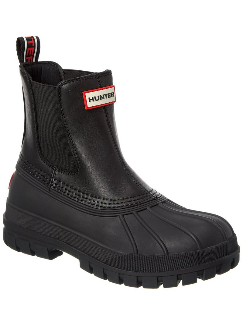 HUNTER SUFFOLK MEN RAIN BOOTS - Black / Red Multi / 13  display picture 1