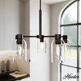 thumbnail image 1 of Hunter - Lochemeade 5-light Matte Black, Large Chandelier, Dimmable, Formal Style, Candle Shaped, for Bedrooms, Kitchens, Dining, Living Rooms - 49081, 1 of 9