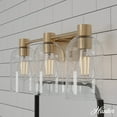 thumbnail image 1 of Hunter - Lochemeade 3-light Alturas Gold, Medium Size Vanity Light, Dimmable, Transitional Style, for Bedrooms, Dining, Living Rooms - 45229, 1 of 6
