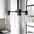 thumbnail image 1 of Hunter - Lochemeade 3-light Noble Bronze, Medium Size Chandelier, Dimmable, Modern Style, Candle Shaped, for Bedrooms, Dining, Living Rooms - 19721, 1 of 8