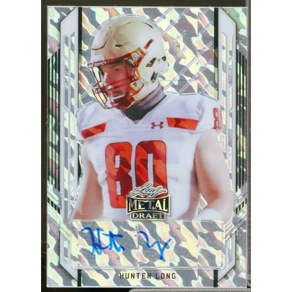 Hunter Long Rookie Card 2021 Leaf Metal Draft Marbles #HL1