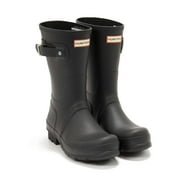 Hunter Mens Original Short Rain Boot, Black,7 M US