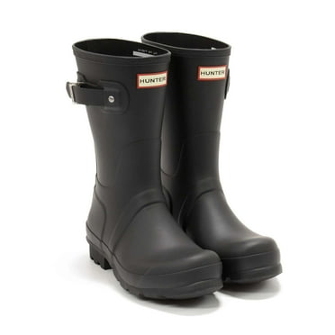 Hunter Men's Original Short Rain Boot, Black,9 M US