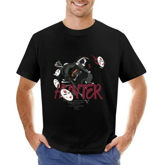 Hunter Men’s T-Shirt 100% Cotton Casual Short Sleeve Tops Gift Tee Black 4XL