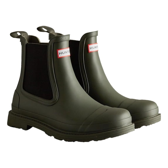 Hunter Mens Commando Chelsea Boots