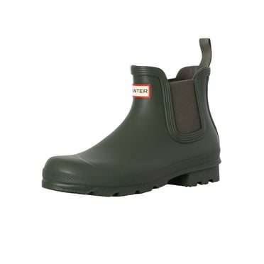 Hunter Mens Original Chelsea Boot Dark Olive