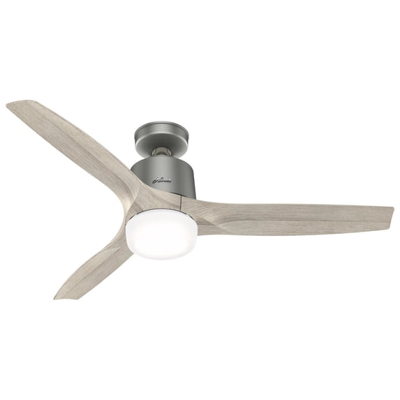 Hunter Neuron 52 Led Neuron 52" 3 Blade Smart Led Indoor Ceiling Fan - Silver