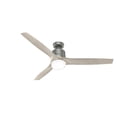 thumbnail image 1 of Hunter Neuron 60 Led Neuron 60" 3 Blade Smart Led Indoor Ceiling Fan - Silver, 1 of 7