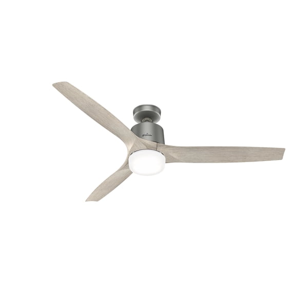 Hunter Neuron 60 Led Neuron 60" 3 Blade Smart Led Indoor Ceiling Fan - Silver