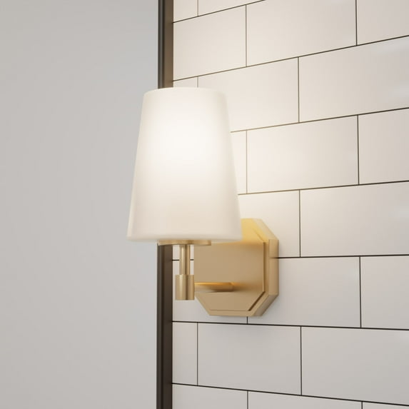 Hunter - Nolita 1-light Alturas Gold, Small Sconce Light, Dimmable, Modern Style, for Bedrooms, Dining, Living Rooms - 19890