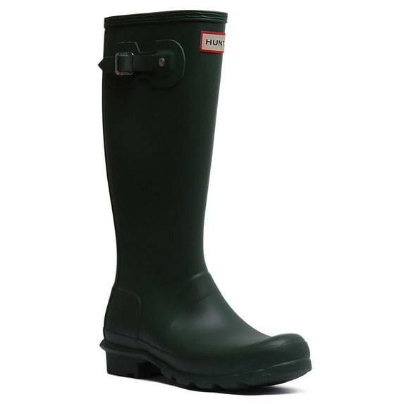 Hunter Original Kid's Wellington Boot In Green Size 7F/6M