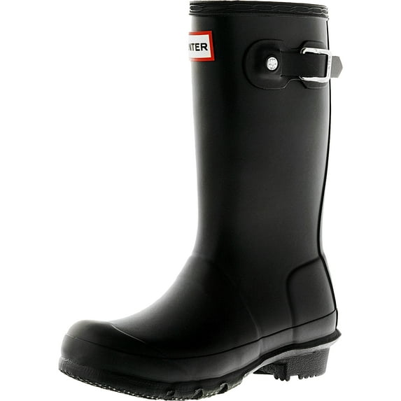 Hunter Original Kids Black Mid-Calf Rubber Rain Boot - 10M