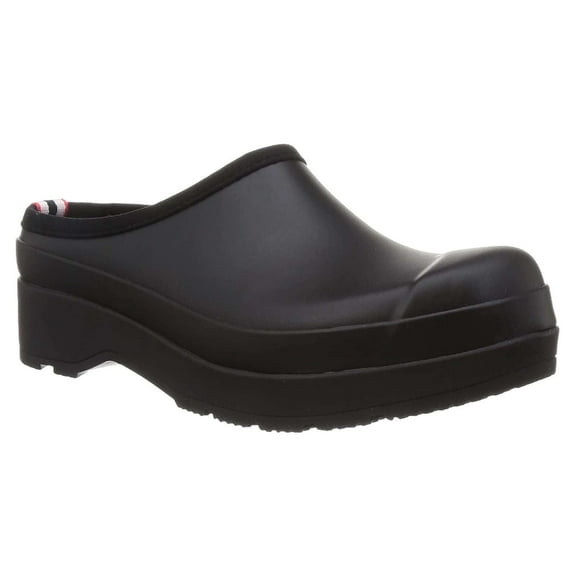 Hunter Original Play Clog Rubber Men's Shoes (Black, 7 UK - 40-41 EU - 8 US)