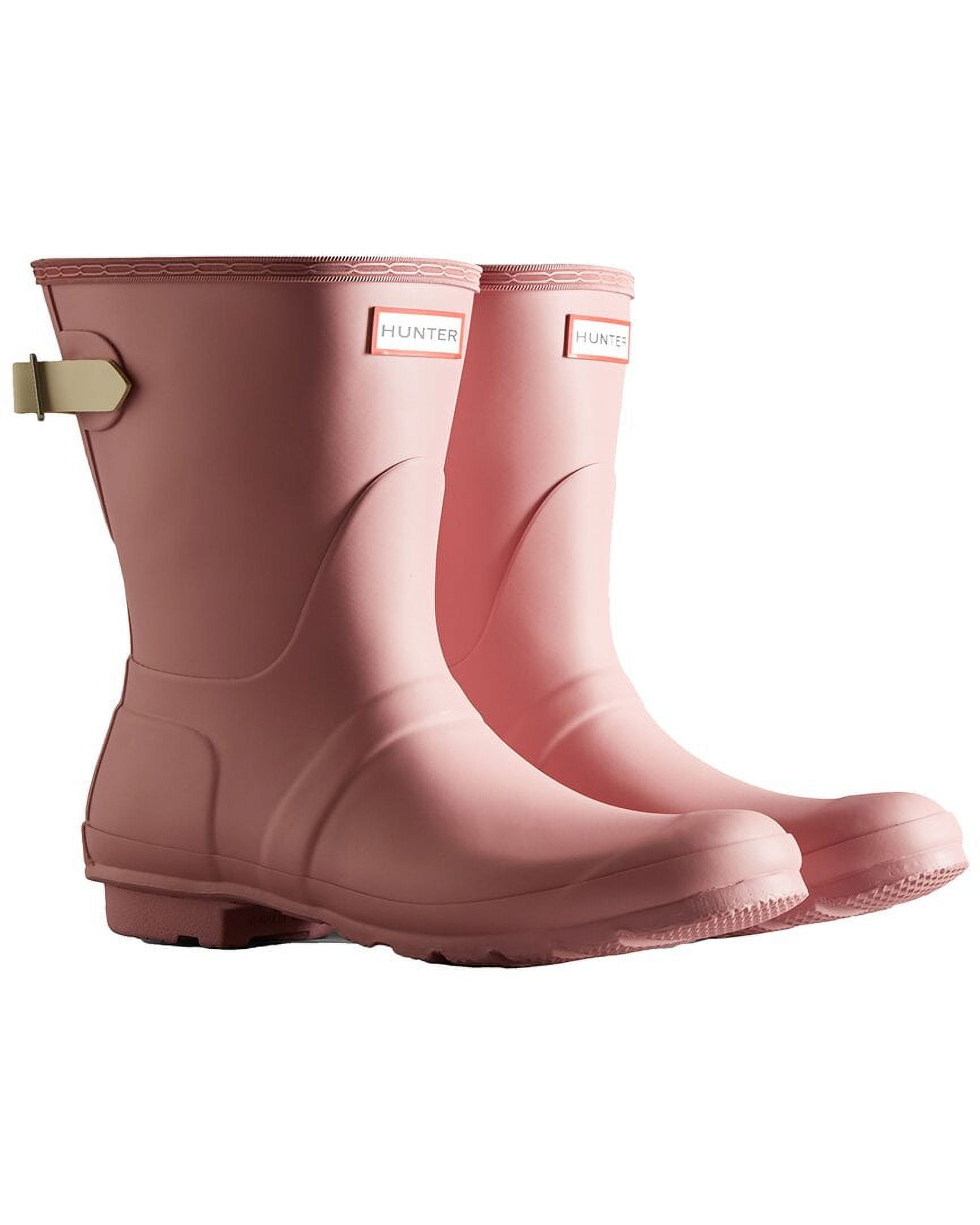 Hunter boots pink short hot sale