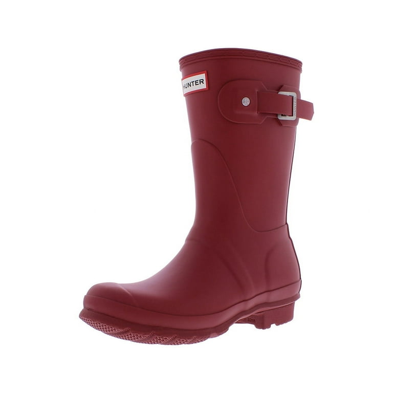 Hunter burgundy boots top