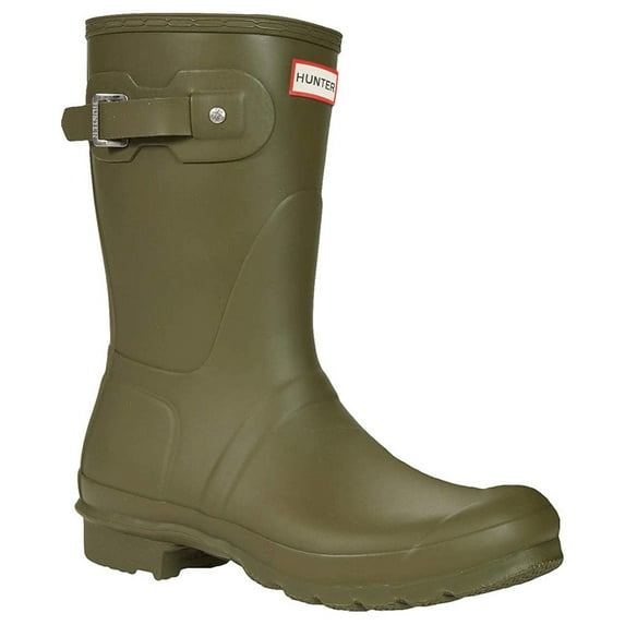 Hunter Original Short Rubber Women's Boots (Olive Green, 8 UK - 42 EU - 10 US)