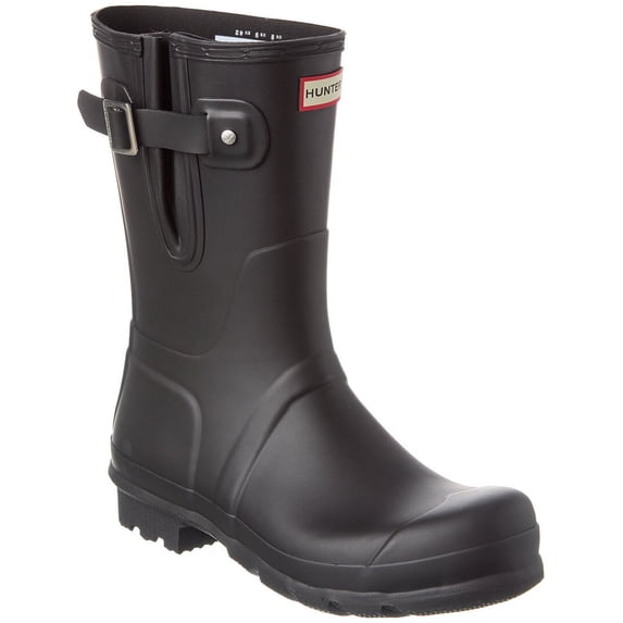Hunter Original Short Side Adjustable Short Boot, 7, Black