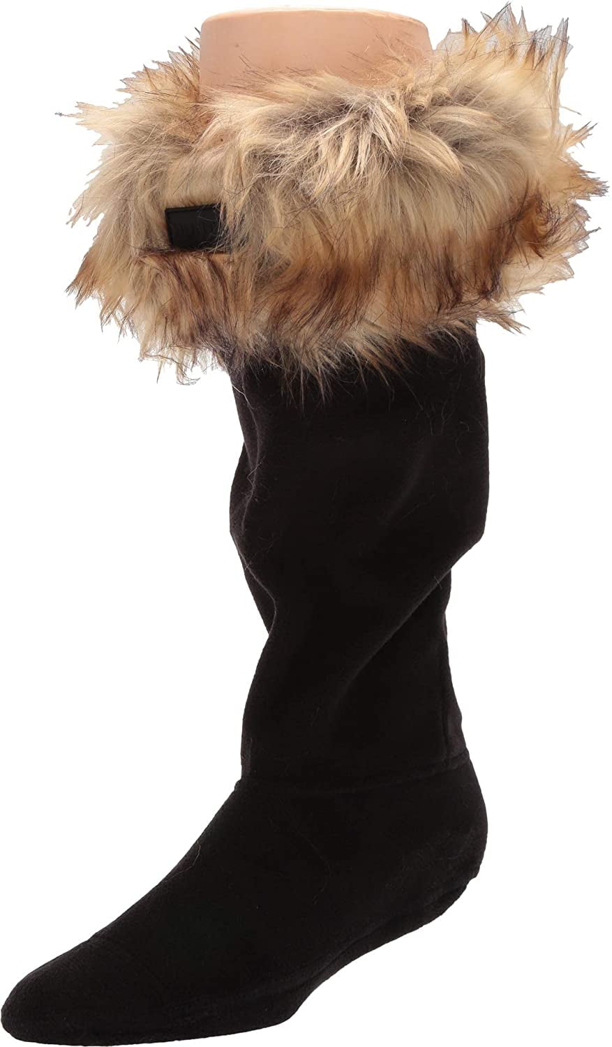 Hunter Original Tall Boot Sock Faux Fur Cuff Tawny LG Mens Shoe