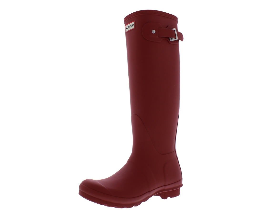 Hunter Original Tall Rain Boot Womens Shoes Size 9, Color: Military Red